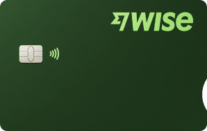 Um cartão de débito empresarial da Wise.